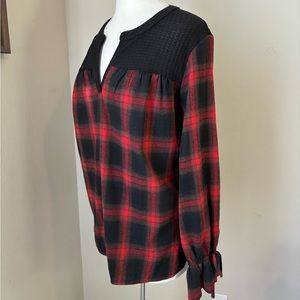 Plaid Flannel Top Suzanne Betro